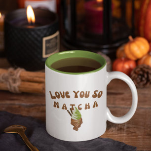 Kärlek You So Matcha Två-Tonad Mugg