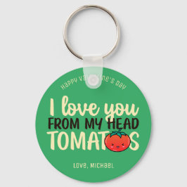 Kärlek You Tomates Funny Pun Cute Valentine Day Nyckelring