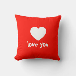 Kärlek You Valentine Heart Helgdag Dekorativ kudde