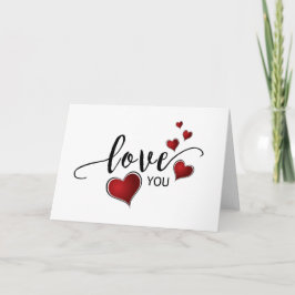 Kärlek You Valentine Helgkort