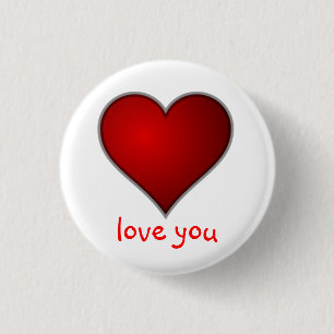Kärlek You Valentine-knapp Knapp
