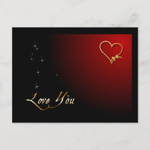 Kärlek You Valentine vykort