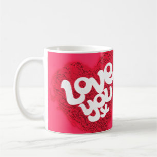 "Kärlek you x" Valentine mugg