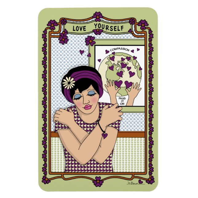 Kärlek Yourself_A_4x6-kylskåp Magnet (Vertikal)