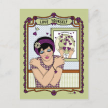 Kärlek Yourself_A_ vykort