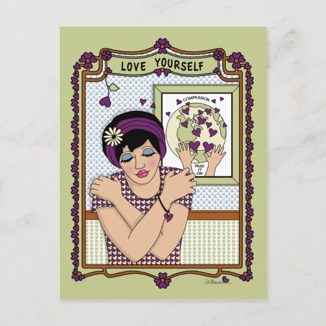 Kärlek Yourself_A_ vykort (Framsida)