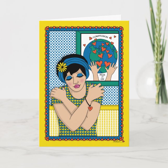 Kärlek Yourself_B_Greeting Card Kort (Framsida)