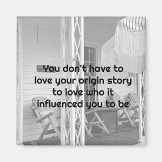 Kärlek Yourself Black and White Retro Vibes Magnet