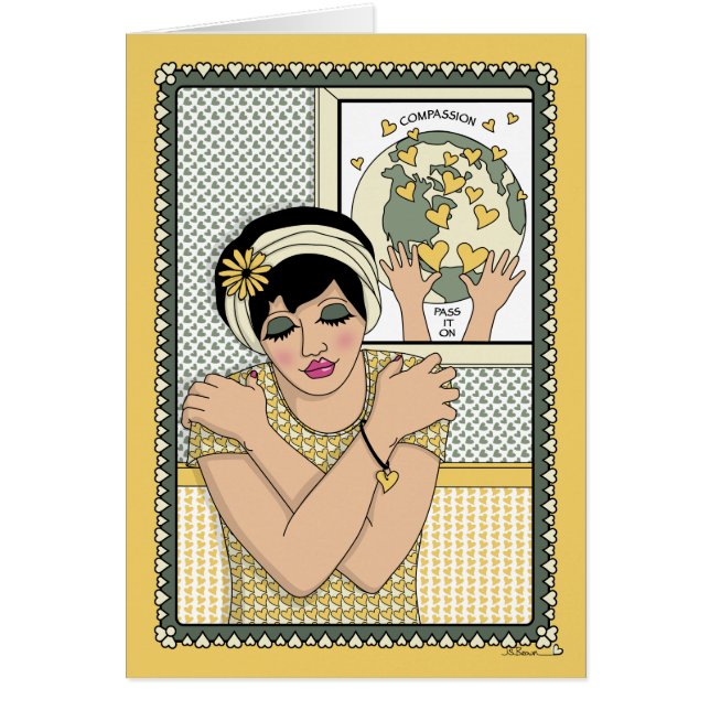 Kärlek Yourself_C_Greeting Card Hälsningskort (Framsidan)