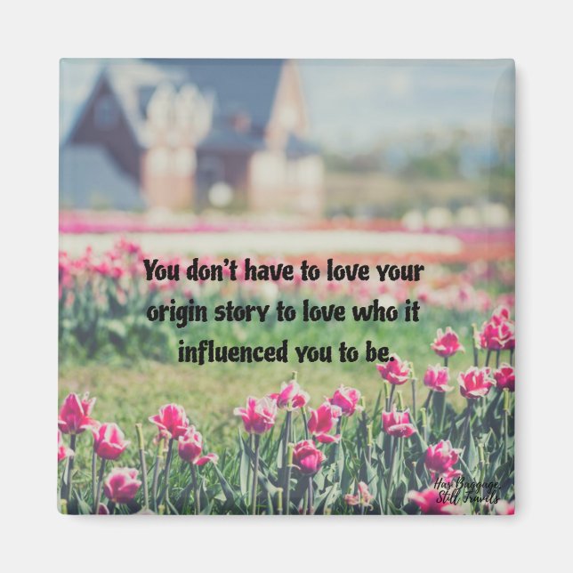 Kärlek Yourself Cute Quote Magnet (Framsidan)