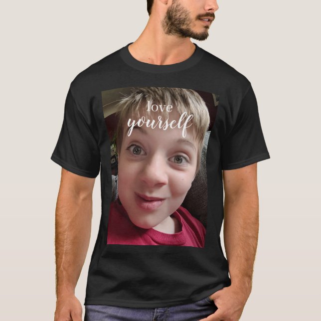 Kärlek Yourself, Funny Ansikte T Shirt (Framsida)