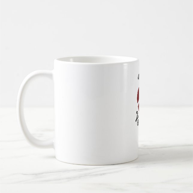 Kärlek Yourself Heart Embrace Design Kaffemugg (Vänster)