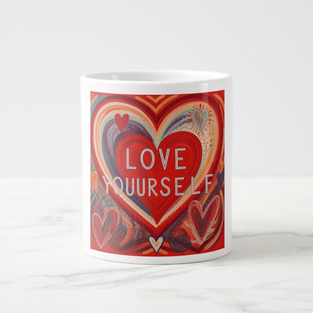 Kärlek Yourself Jumbo Mugg (Framsidan)