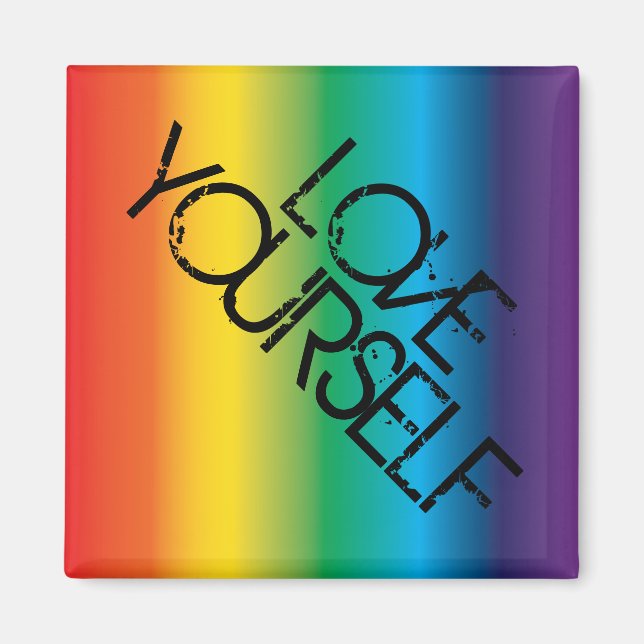 Kärlek Yourself Magnet (Framsidan)