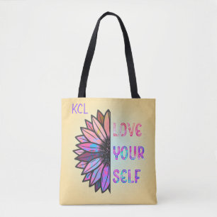 Kärlek Yourself Sunrolly Personlig Inspiration Tygkasse