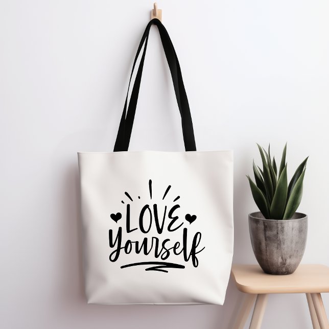 Kärlek Yourself Tote Bag Tygkasse (Skapare uppladdad)