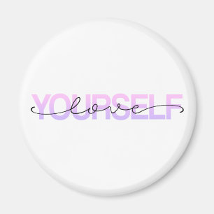 Kärlek Yourself Valentine Calligraphy Magnet