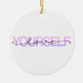 Kärlek Yourself Valentine Calligraphy | Ornament