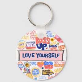 KÄRLEK YOURSLF BOOS UP KEYCHAIN NYCKELRING