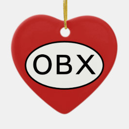 Kärlek Yttre Banker Julgransprydnad Keramik