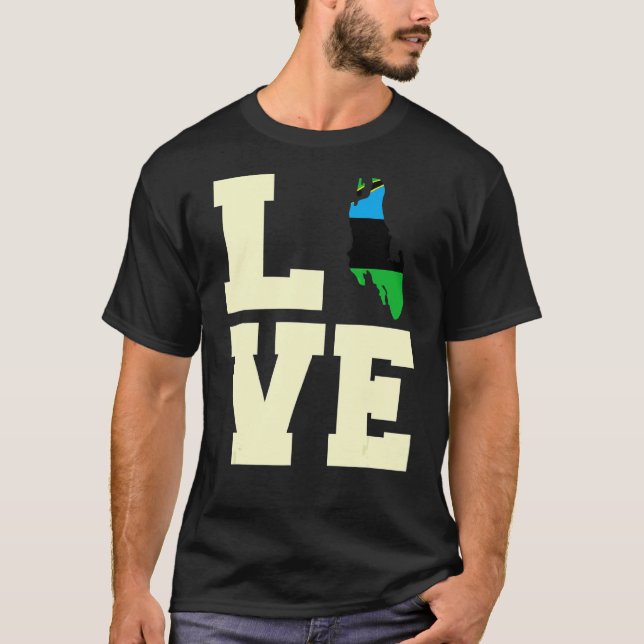 Kärlek Zanzibar T Shirt (Framsida)