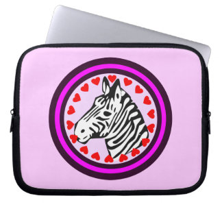 ☞♥Kärlek Zebra Chic& Fantastisk Datorfodral♥☜ Laptop Sleeve