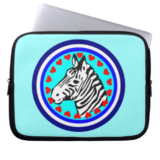 ☞♥Kärlek Zebra Chic& Fantastisk Datorfodral♥☜ Laptop Sleeve