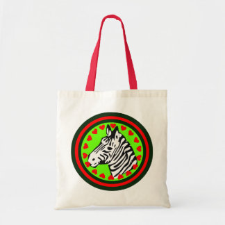 ☞♥Kärlek Zebra Chic och fantastisk budget tote han Tygkasse