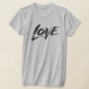 KÄRLEK Zen Brush Valentine Calligraphy Lettering Tröja