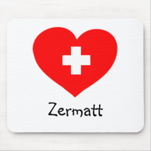 Kärlek Zermatt - schweizisk hjärtmuspekad Musmatta
