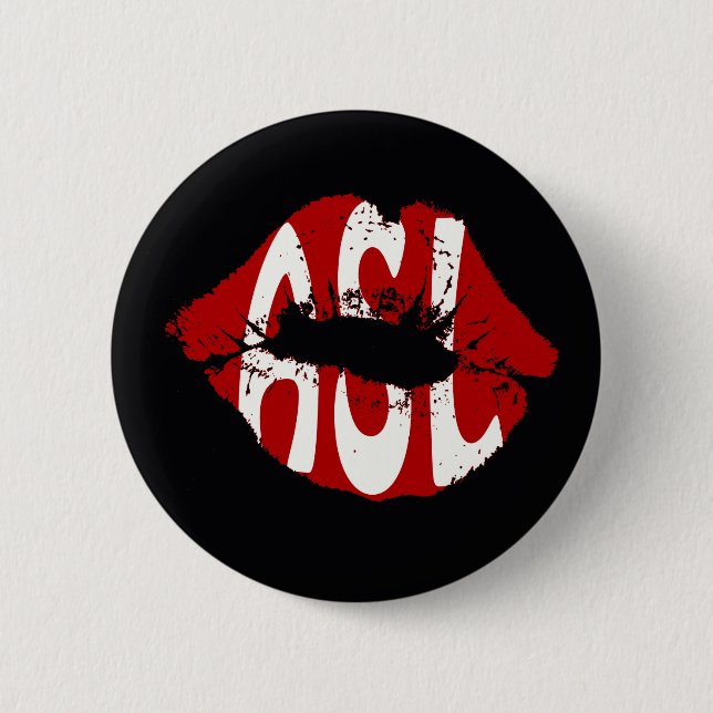 Kärlekamerikanen undertecknar Langauge Knapp (Framsida)