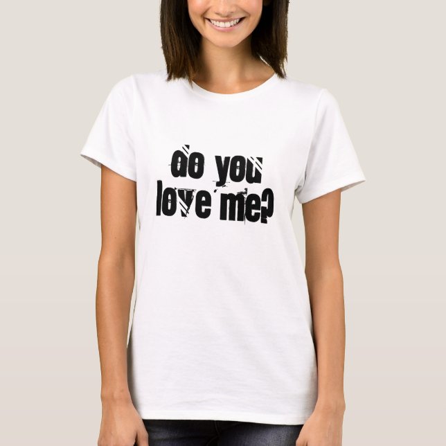Kärlekar du mig? Relation Kärlek - frågestund T-shirt (Framsida)