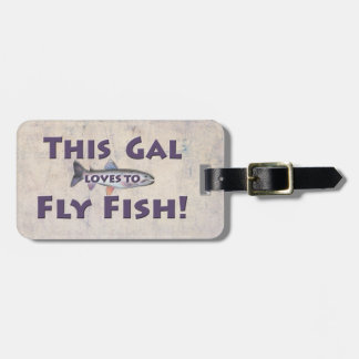 Kärlekar för detta gal. att flyga fisken! bagagebricka