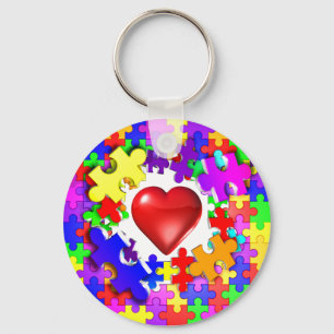 Kärlekavbrott till och med Autism Nyckelring