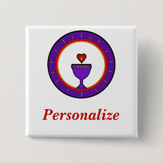 Kärlekbägarenamn bricka knapp