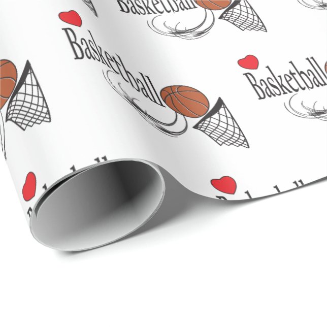 Kärlekbasket Presentpapper (Rullad Hörn)