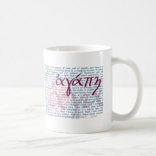 KärlekbibelVerse på den kristna muggen Kaffemugg