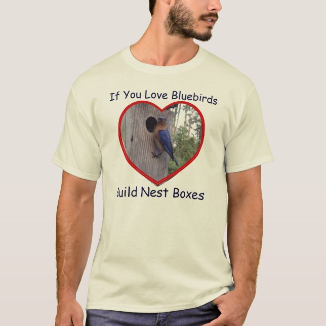 KärlekbluebirdsT-tröja T-shirt (Framsida)