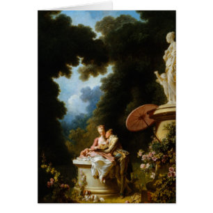 Kärlekbrev av Jean Honore Fragonard Hälsningskort