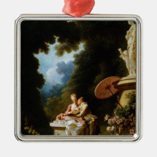 Kärlekbrev av Jean Honore Fragonard Julgransprydnad Metall