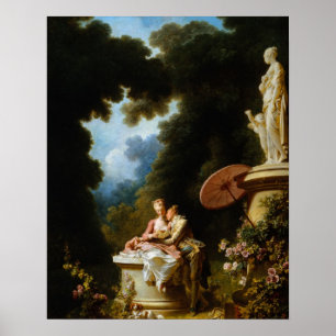 Kärlekbrev av Jean Honore Fragonard Poster