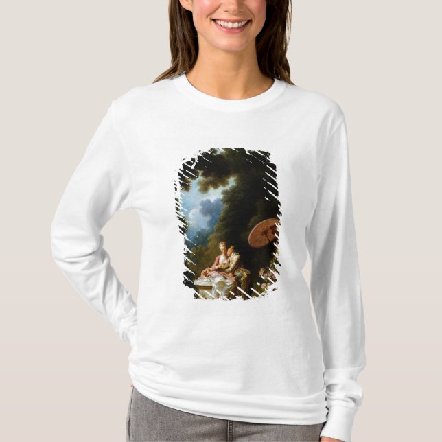 Kärlekbrev av Jean Honore Fragonard T Shirt (Framsida)