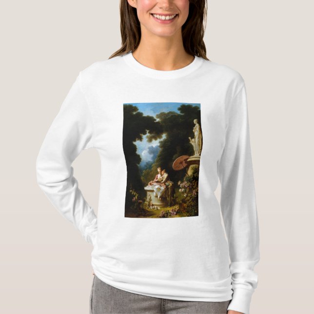 Kärlekbrev av Jean Honore Fragonard T Shirt (Framsida)