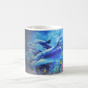 Kärlekdelfiner Kaffemugg