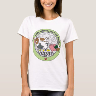 Kärlekdjur äter inte dem veganen t-shirt