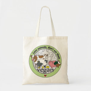 Kärlekdjur äter inte dem veganen tygkasse