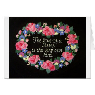 Kärleken av en syster OBS kort