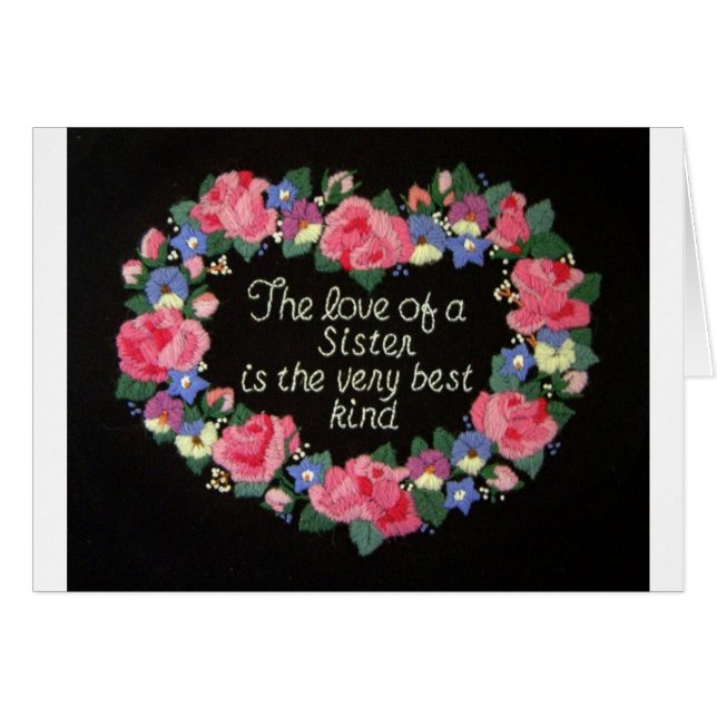 Kärleken av en syster OBS kort (Framsidan Horizontal)