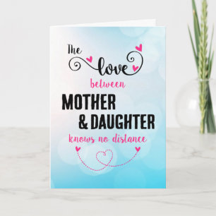 Kärleken mellan mamma och dotter avstånd kort