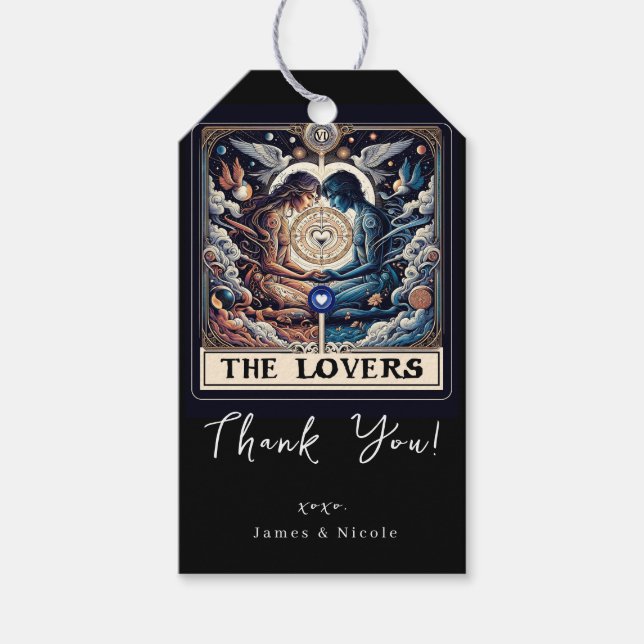 KÄRLEKEN Tarot Celestiala Man & Kvinna Själens Vän Presentetikett (Framsidan)